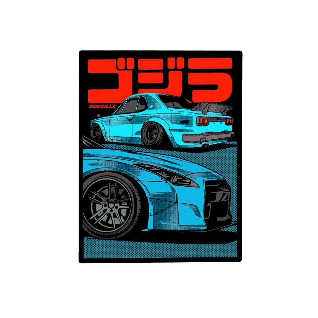 Godzilla Super Fast Sticker
